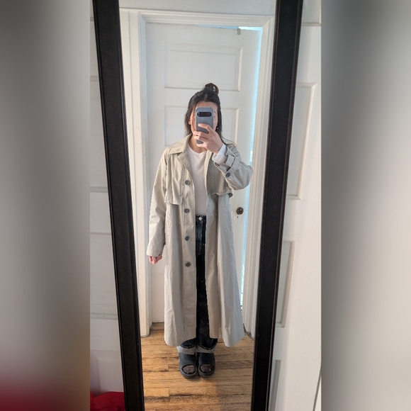 Brand New EVERLANE Mac Coat, Stone, XS - HARD TO FIND - Picture 2 of 8